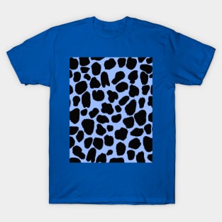 Blue Cow Hide Print T-Shirt